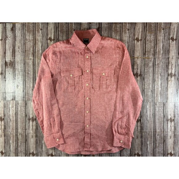 Todd Snyder Other - Todd Snyder Italian fabric linen utility Shirt Sz Medium color Pink NWT Portugal